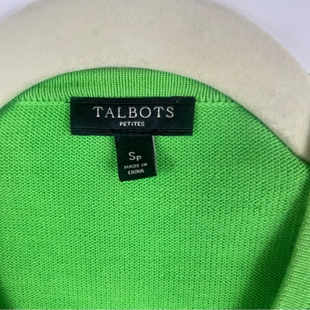 Talbots Green Embellished Women's Cardigan Sweater